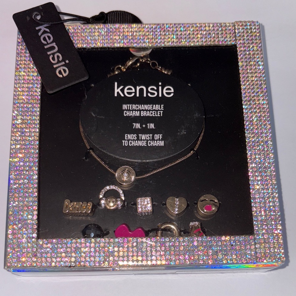 Kensie Gold Interchangeable Charm Bracelet